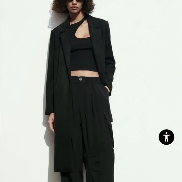 Zara Black Coat - Picture 3 of 7